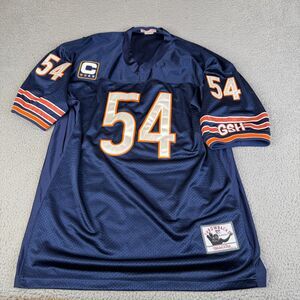 Brian Urlacher #54 Mitchell and Ness Jersey Mens size 54 Stitched Chicago Bears